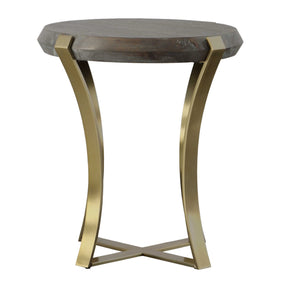 Modern European furniture - Dark Acacia Veneer Side Table - www.oroa.com