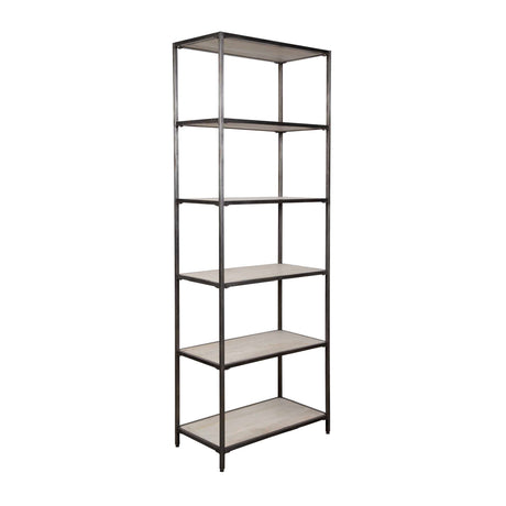 Modern European furniture - Whitewashed Mango Wood Bookshelf - www.oroa.com