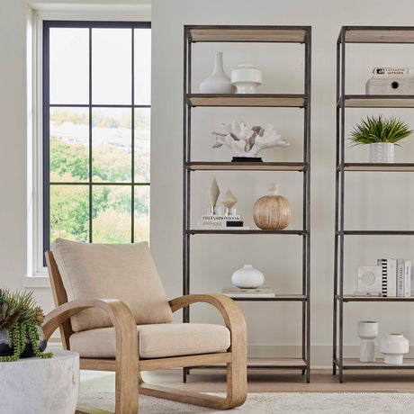 Modern European furniture - Whitewashed Mango Wood Bookshelf - www.oroa.com
