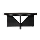 Modern European furniture - Black Mindi Veneer Coffee Table - www.oroa.com