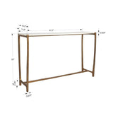 Gold Framed Marble Console Table | Uttermost Affinity
