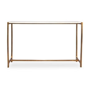 Modern European furniture - Gold Framed Marble Console Table - www.oroa.com