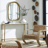 Gold Framed Marble Console Table | Uttermost Affinity
