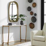 Gold Framed Marble Console Table | Uttermost Affinity