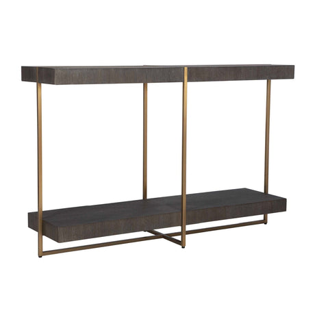 Modern European furniture - Starburst Acacia Console Table - www.oroa.com