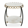 Modern European furniture - Gold Ringlets Marble Side Table - www.oroa.com