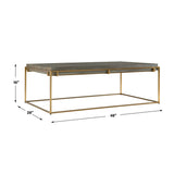 Modern European furniture - Gray Acacia Coffee Table - www.oroa.com