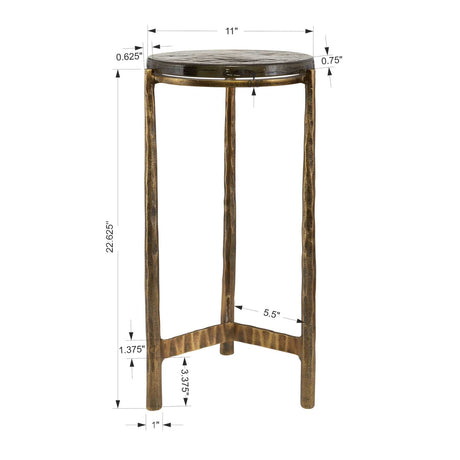 Round Glass Indoor/Outdoor Accent Table | Uttermost Eternity