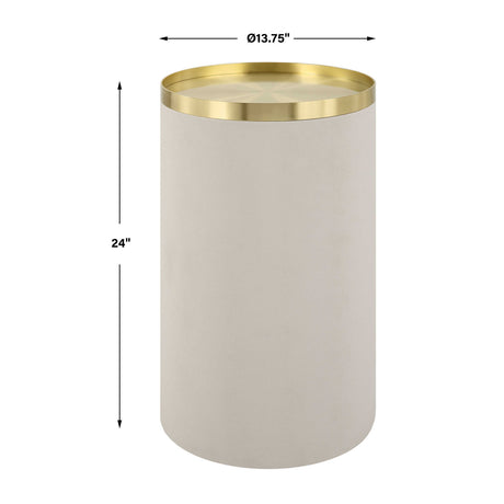 Modern European furniture - White Shagreen Look Accent Table - www.oroa.com
