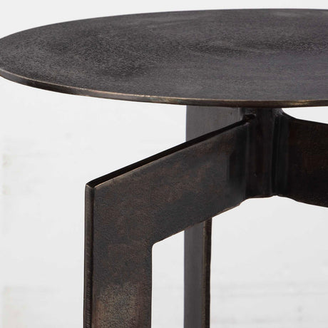 Cast Aluminum Accent Table | Uttermost Deltoid