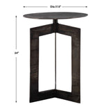 Cast Aluminum Accent Table | Uttermost Deltoid