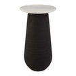 Modern European furniture - Black Porcelain Base Accent Table - www.oroa.com