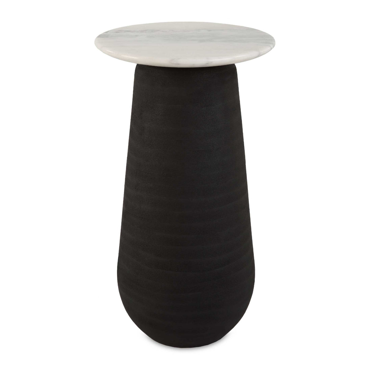 Modern European furniture - Black Porcelain Base Accent Table - www.oroa.com