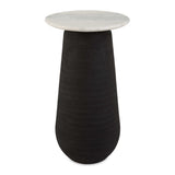 Modern European furniture - Black Porcelain Base Accent Table - www.oroa.com