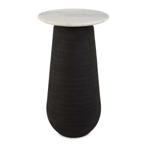 Modern European furniture - Black Porcelain Base Accent Table - www.oroa.com
