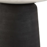Modern European furniture - Black Porcelain Base Accent Table - www.oroa.com