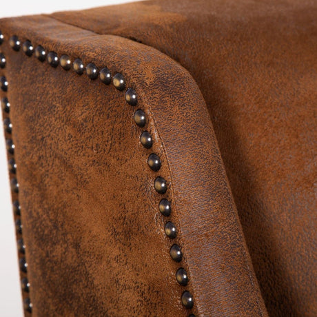 Modern European furniture - Brown Leather Armchair - www.oroa.com