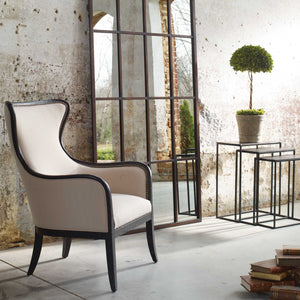   Nail Trimmed Wingback Accent Chair | Oroa.com