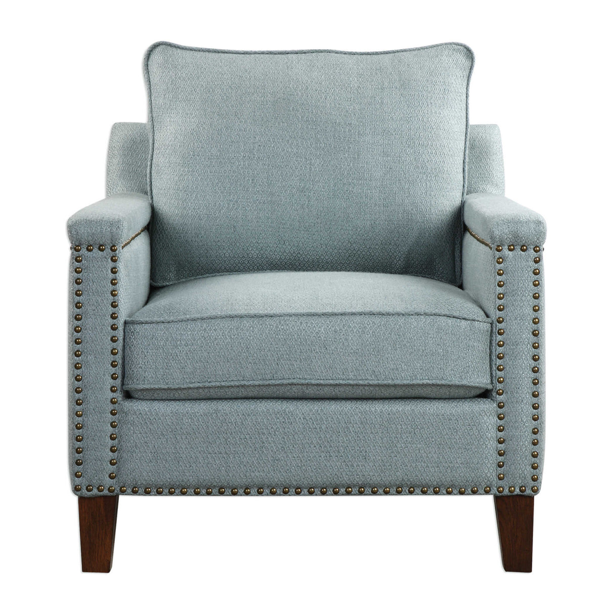   Blue Nail Trimmed Accent Chair | Oroa.com