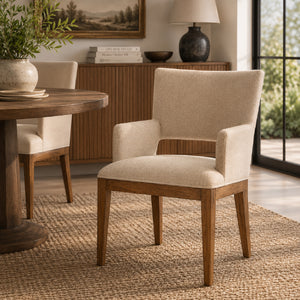   Cream Open-Back Dining Chair | Oroa.com