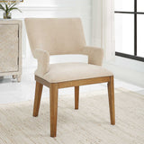 Cream Open-Back Dining Chair | Uttermost Aspect