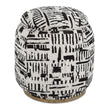 Modern European furniture - Black Patterned Storage Ottoman - www.oroa.com