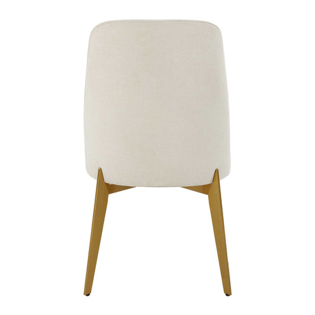 White Fabric Minimalist Dining Chair | Uttermost Vantage