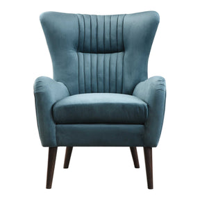 Blue Velvet Tufted Accent Chair by Uttermost Dax