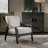 Modern European furniture - Rustic Hardwood Lounge Chair - www.oroa.com