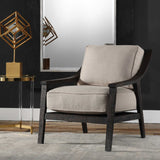 Modern European furniture - Rustic Hardwood Lounge Chair - www.oroa.com