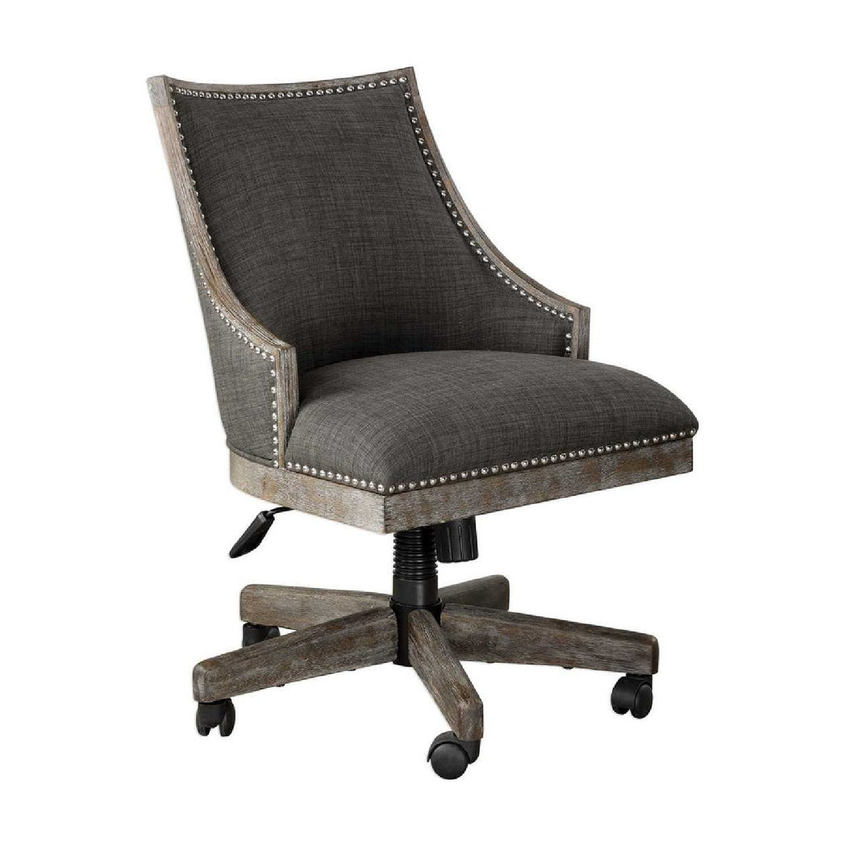   Gray Linen Desk Chair | Oroa.com