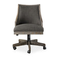 Modern European furniture - Gray Linen Desk Chair - www.oroa.com