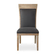 Modern European furniture - Rustic Gray Fabric Dining Chair - www.oroa.com