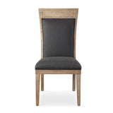 Modern European furniture - Rustic Gray Fabric Dining Chair - www.oroa.com