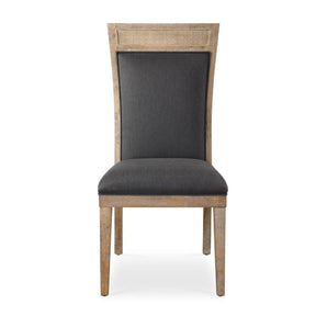 Rustic Gray Fabric Dining Chair by Uttermost Encore