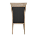 Modern European furniture - Rustic Gray Fabric Dining Chair - www.oroa.com