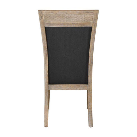 Modern European furniture - Rustic Gray Fabric Dining Chair - www.oroa.com