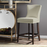  Modern European furniture - White Leather Inspired Counter Stool - www.oroa.com
