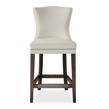  Modern European furniture - White Leather Inspired Counter Stool - www.oroa.com