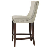  Modern European furniture - White Leather Inspired Counter Stool - www.oroa.com