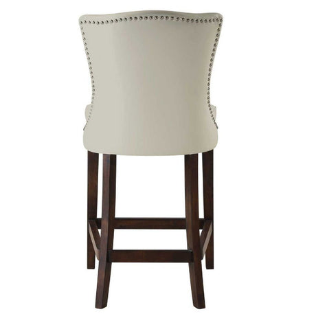  Modern European furniture - White Leather Inspired Counter Stool - www.oroa.com