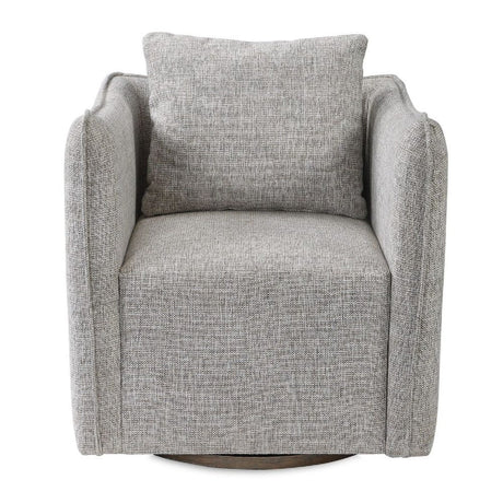 Flanged Edge Swivel Chair | Uttermost Corben