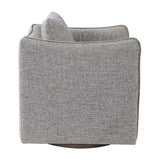 Flanged Edge Swivel Chair | Uttermost Corben