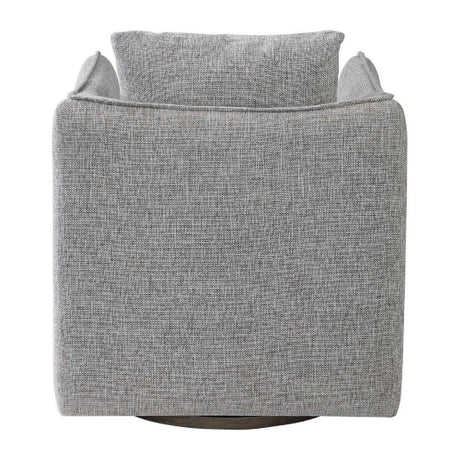 Flanged Edge Swivel Chair | Uttermost Corben