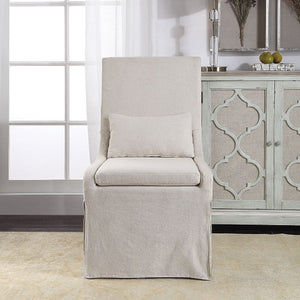   Slipcovered Accent Chair | Oroa.com