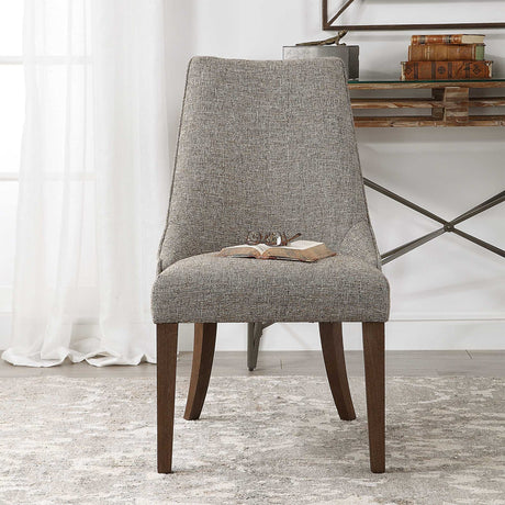 Modern European furniture - Earth-Toned Fabric Lounge Chair - www.oroa.com