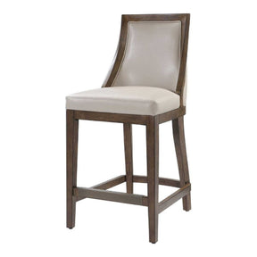 Beige Leather Counter Stool by Uttermost Purcell
