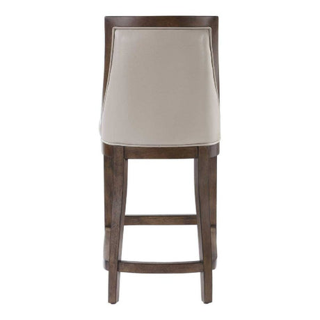 Modern European furniture - Beige Leather Counter Stool - www.oroa.com