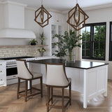 Modern European furniture - Beige Leather Counter Stool - www.oroa.com