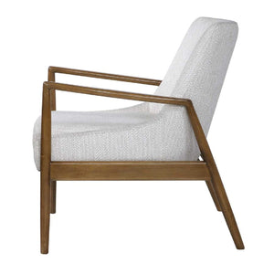   White Fabric Scandinavian Accent Chair | Oroa.com